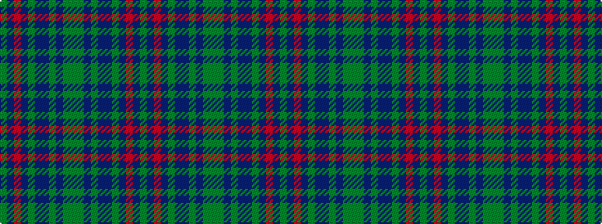 idealised woven sample of pattern GBRBGBBGBGGGBGBBGBRBG