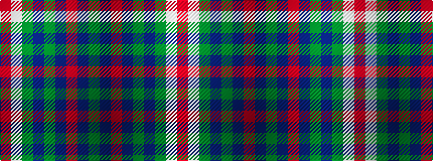 idealised woven sample of pattern GBRBGBGWR