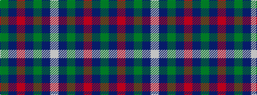 idealised woven sample of pattern GBRBGBW