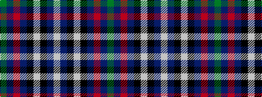 idealised woven sample of pattern GBRBKWKBW