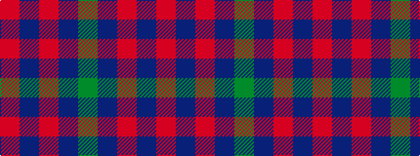 idealised woven sample of pattern GBRBR