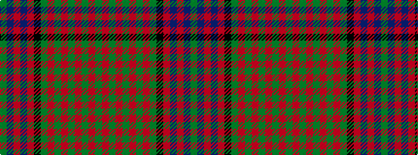 idealised woven sample of pattern GBRBRKGRGRGRGRG