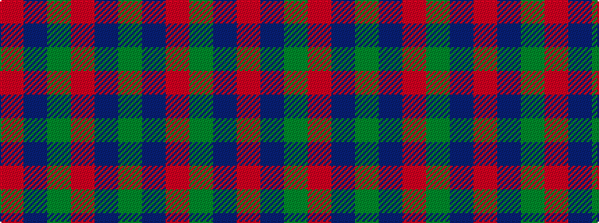 idealised woven sample of pattern GBRGBR