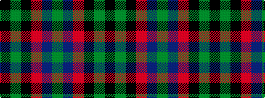 idealised woven sample of pattern GBRKGK