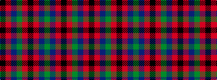 idealised woven sample of pattern GBRKRGBRK
