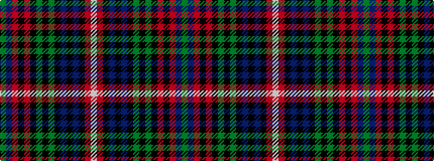 idealised woven sample of pattern GBRKRKGKGKBKBKRW