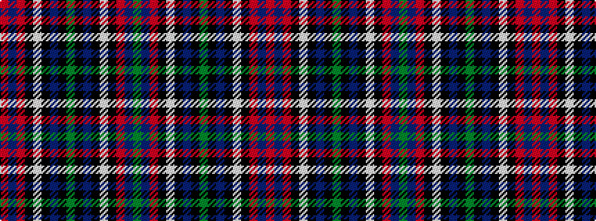 idealised woven sample of pattern GBRKWKBKGKBKWKRBR