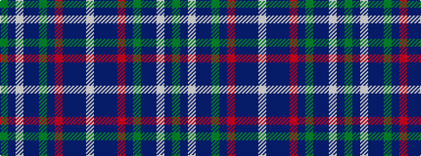 idealised woven sample of pattern GBWBBGBRBBBW