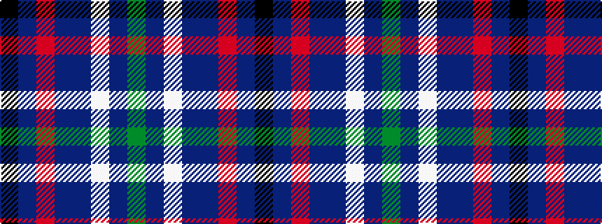 idealised woven sample of pattern GBWBBRBK