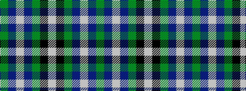 idealised woven sample of pattern GBWBGKW