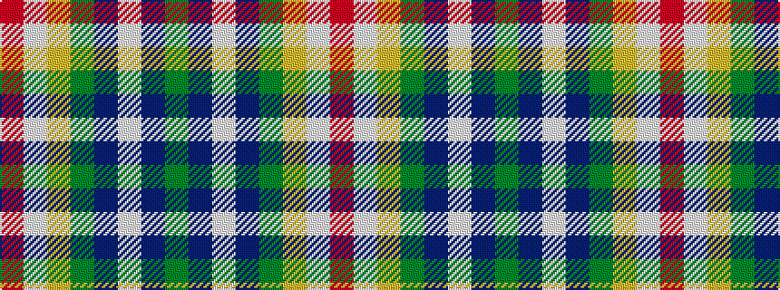 idealised woven sample of pattern GBWBGYWR