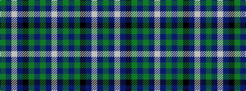 idealised woven sample of pattern GBWBKGBGBW