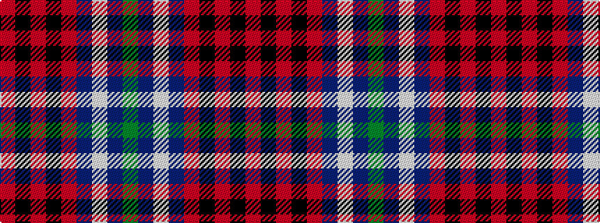 idealised woven sample of pattern GBWBRKRKR