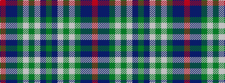 idealised woven sample of pattern GBWGWGBBR