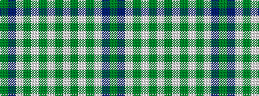 idealised woven sample of pattern GBWGWGWG