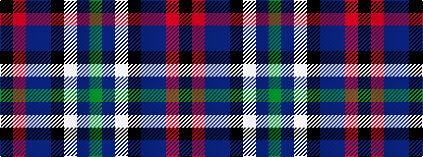 idealised woven sample of pattern GBWKBBRK