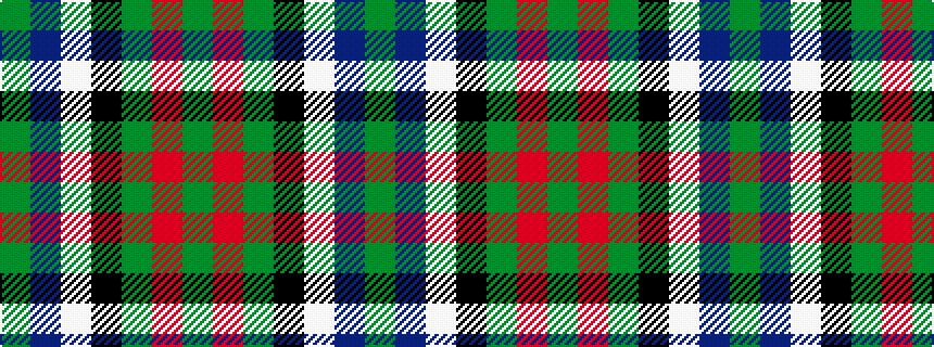 idealised woven sample of pattern GBWKGRG