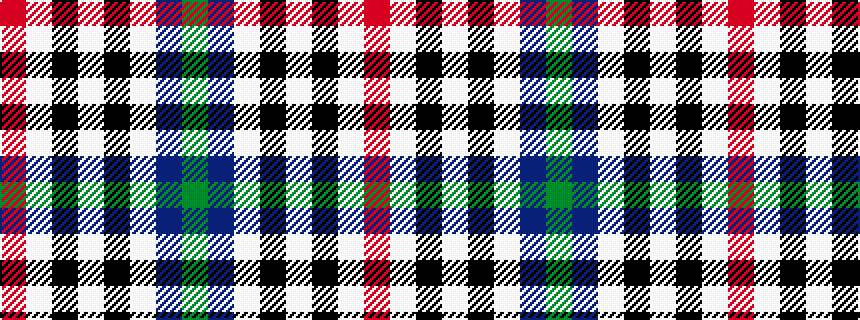 idealised woven sample of pattern GBWKWKWR