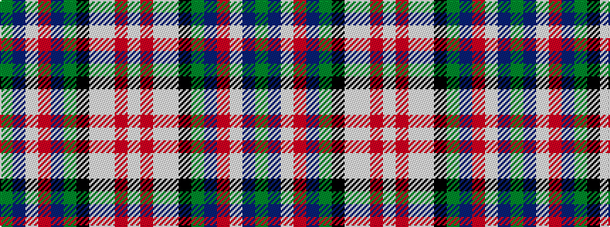idealised woven sample of pattern GBWRBGKWWRW