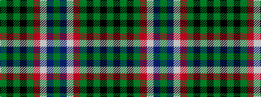 idealised woven sample of pattern GBWRGKGKG