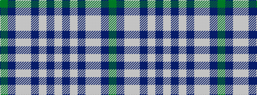 idealised woven sample of pattern GBWWBWBW