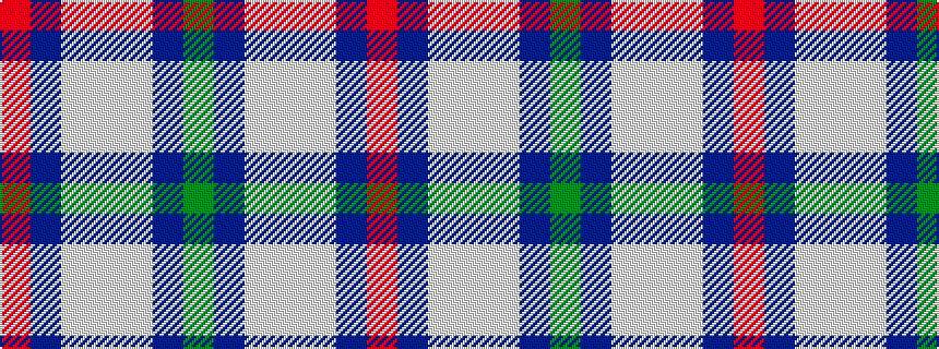 idealised woven sample of pattern GBWWWBR