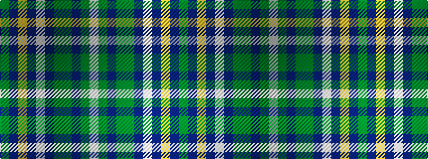 idealised woven sample of pattern GBYBWBGGBGW