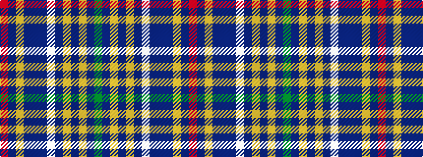 idealised woven sample of pattern GBYBYBWBBBYBR