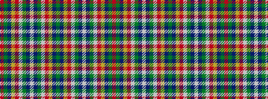 idealised woven sample of pattern GBYRWGBWBGWRYBGR