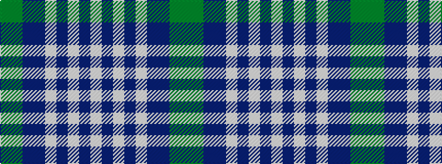 idealised woven sample of pattern GGBBWBWBW