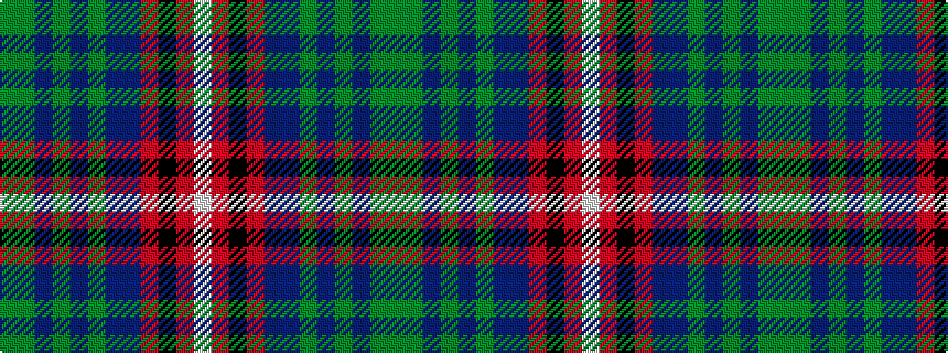 idealised woven sample of pattern GGBGBGBBRKRW