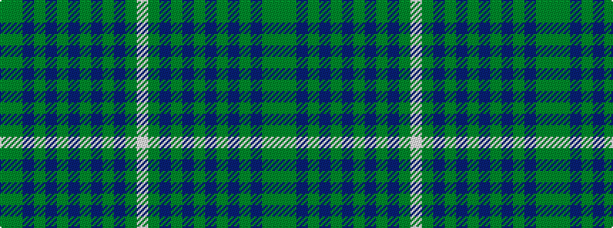 idealised woven sample of pattern GGBGBGBGBGBGW
