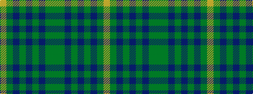 idealised woven sample of pattern GGBGBGBGY