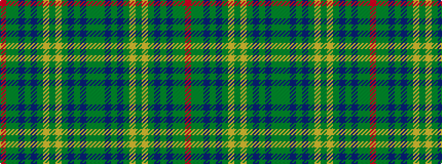idealised woven sample of pattern GGBGBGYGYGBGBGGR