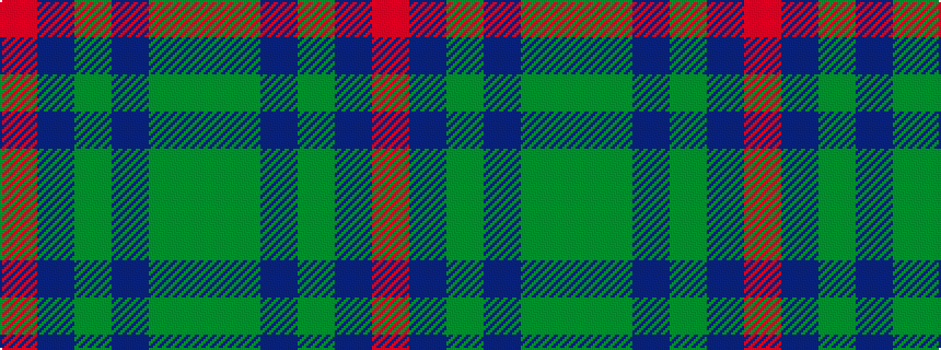 idealised woven sample of pattern GGBGBR