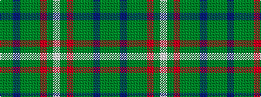 idealised woven sample of pattern GGBGGGRGW