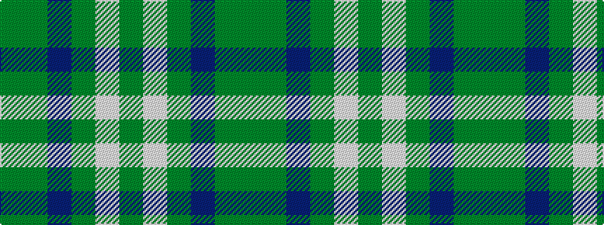 idealised woven sample of pattern GGBGWG