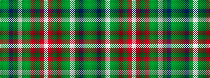 idealised woven sample of pattern GGBGWGGRGRW