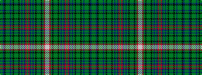 idealised woven sample of pattern GGBKGGGBGKGGGKGBGBRGRBGBGKGGGKGRWW