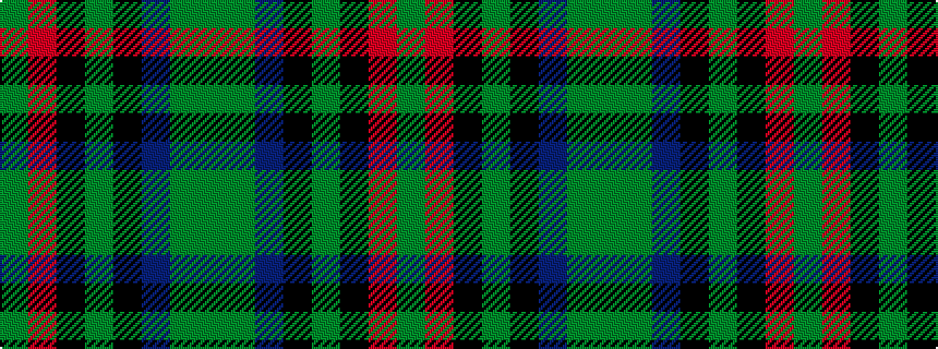 idealised woven sample of pattern GGBKGKRG