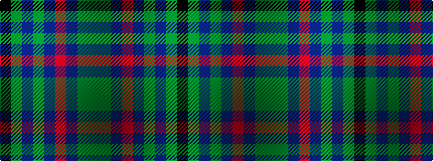 idealised woven sample of pattern GGBRBGBGK
