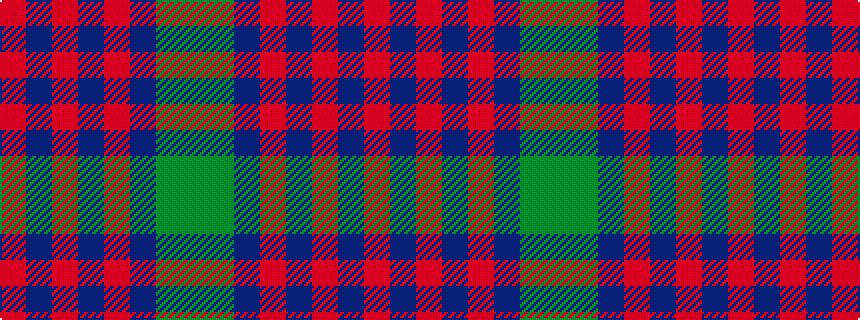 idealised woven sample of pattern GGBRBRBR