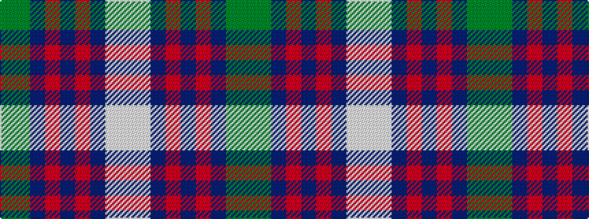 idealised woven sample of pattern GGBRBRBWW
