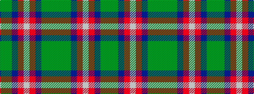 idealised woven sample of pattern GGBRWRBGGG
