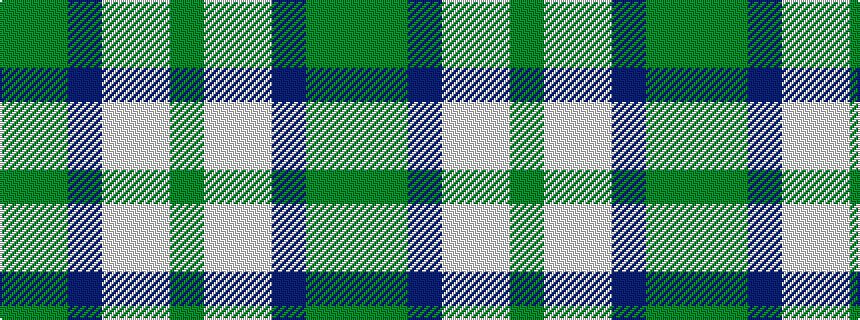 idealised woven sample of pattern GGBWWG