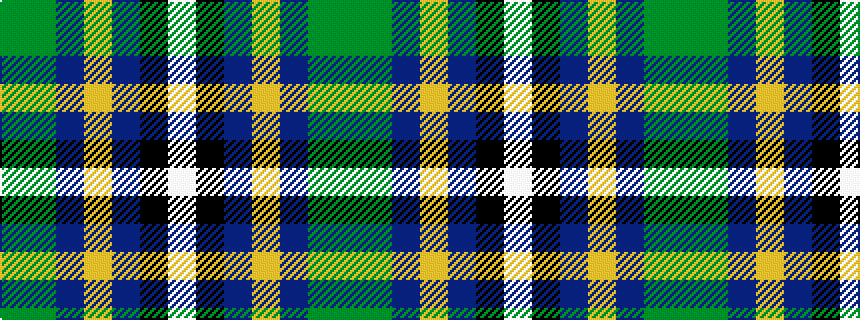 idealised woven sample of pattern GGBYBKW