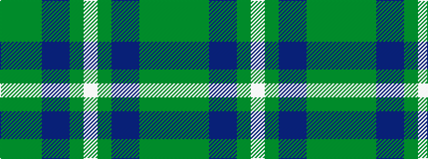idealised woven sample of pattern GGGBBGW
