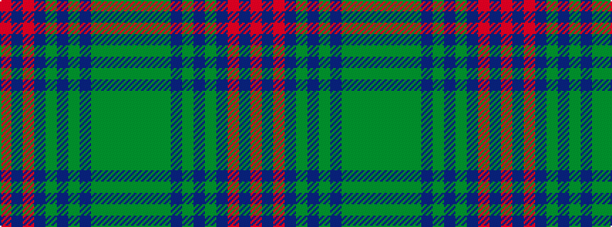 idealised woven sample of pattern GGGGBGBGBRBR