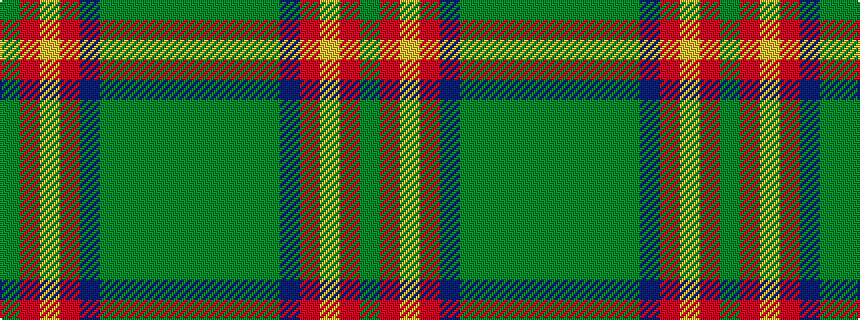 idealised woven sample of pattern GGGGGBRYRG
