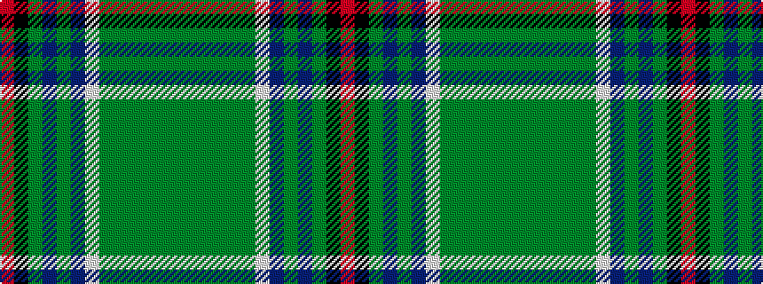 idealised woven sample of pattern GGGGGGWBGBGKR